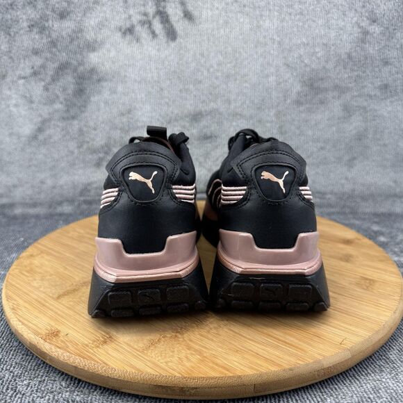 Puma Shoes Womens Size 7 Black Rose Gold Platform Casual Sneakers 381615-04 - Picture 4 of 10